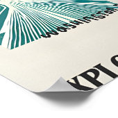 Madrid Art Exhibition Poster Spanish Cityscape ポスター (角)