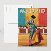 Madrid Bullfighter Spain Travel ポストカード (正面/裏面)