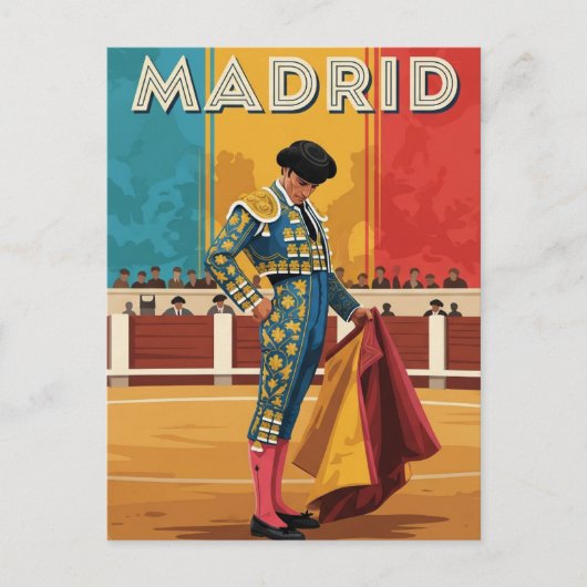Madrid Bullfighter Spain Travel ポストカード (正面)