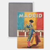 Madrid Bullfighter Spain Travel マグネット (正面/裏面)