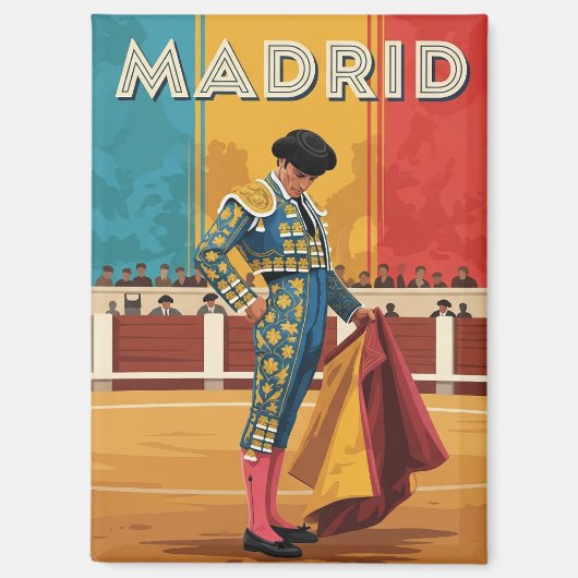 Madrid Bullfighter Spain Travel マグネット (正面)