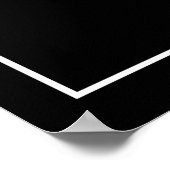 Madrid City Map - Madrid Black Map Poster ポスター (角)