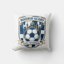 Madrid Majestic Skyline Glory, Soccer Heritage Fan クッション