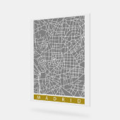 Madrid map アクリルサイン (傾斜)