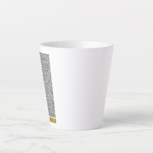 Madrid map カフェラテマグ (正面)