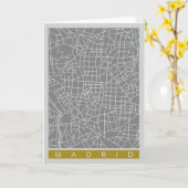 Madrid map カード (黄色い花)