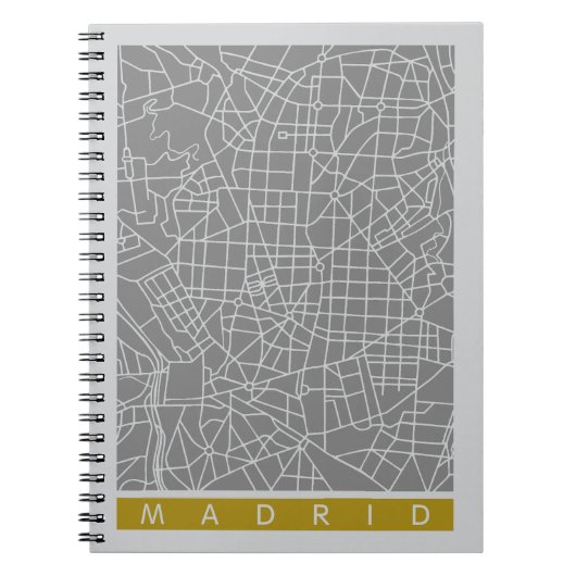 Madrid map ノートブック (正面)