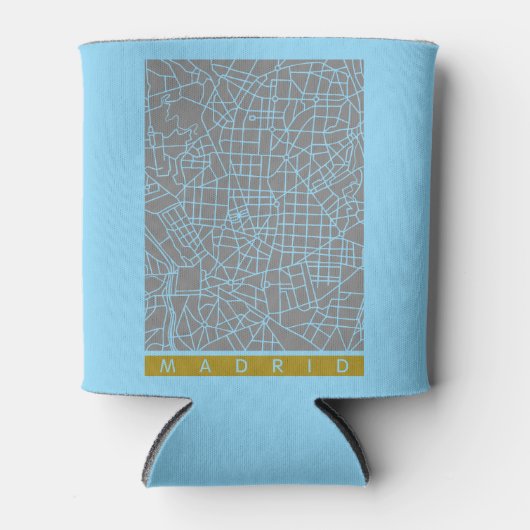 Madrid map 缶クーラー (正面)