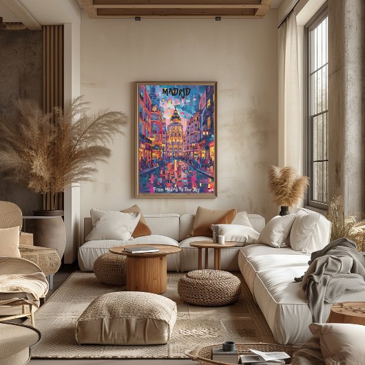 Madrid: Noches Vibrantes - Arte Contemporáneo ポスター