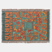 Madrid Plaza Mayor スローブランケット (正面)