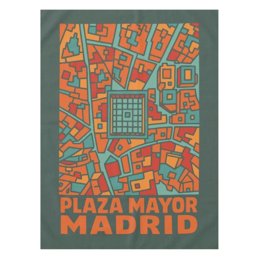 Madrid Plaza Mayor テーブルクロス (正面)