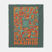 Madrid Plaza Mayor フリースブランケット (正面)