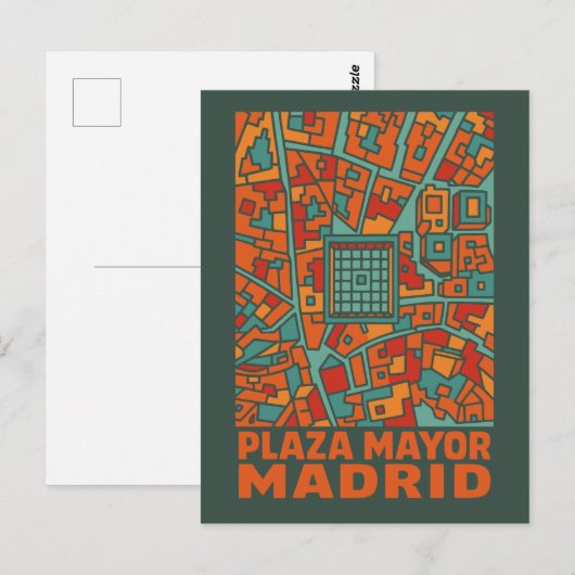 Madrid Plaza Mayor ポストカード (正面/裏面)