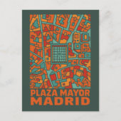 Madrid Plaza Mayor ポストカード (正面)