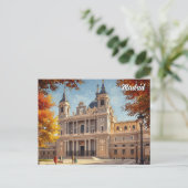 Madrid Spain Almudena Travel ポストカード (スタンド正面)