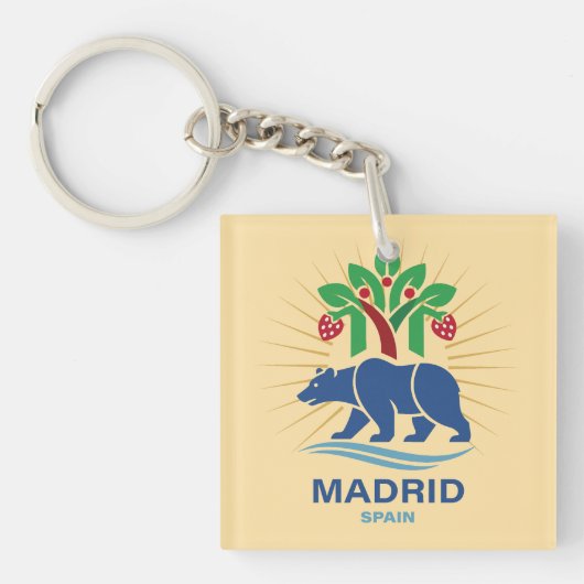 Madrid Spain Europe キーホルダー (正面)
