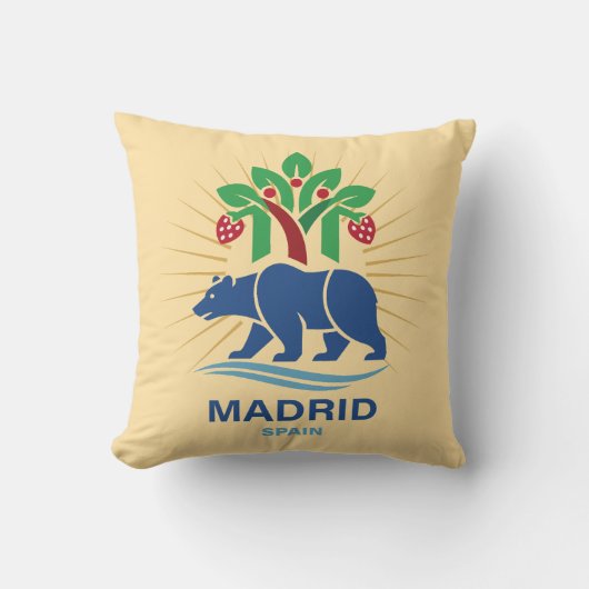 Madrid Spain Europe クッション (正面)