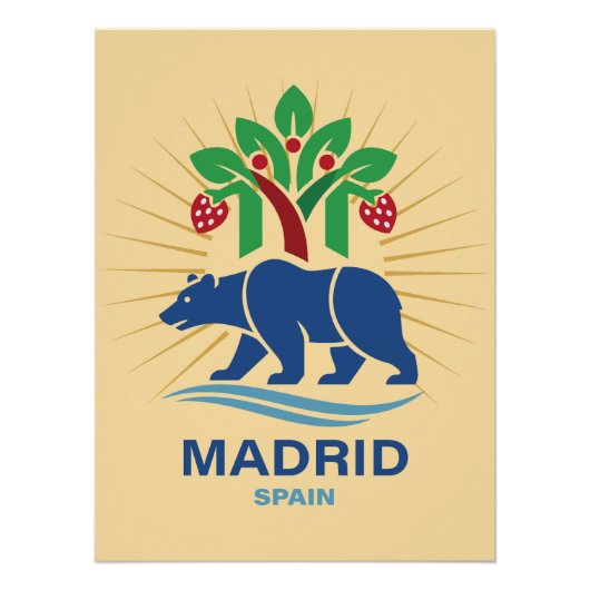 Madrid Spain Europe ポスター (正面)