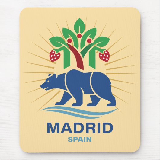 Madrid Spain Europe マウスパッド (正面)