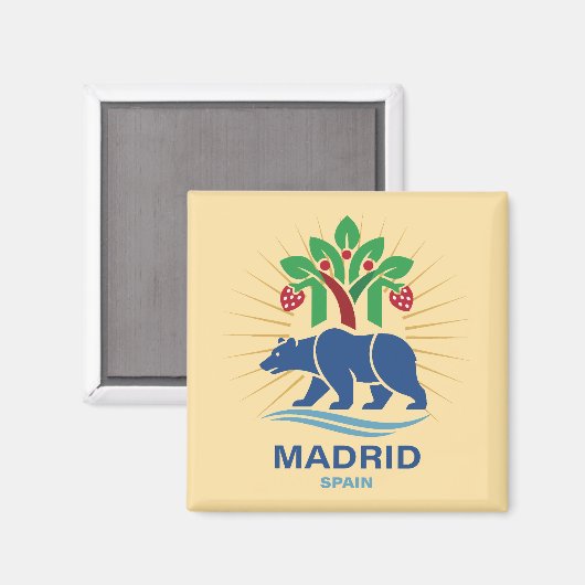 Madrid Spain Europe マグネット (正面/裏面)
