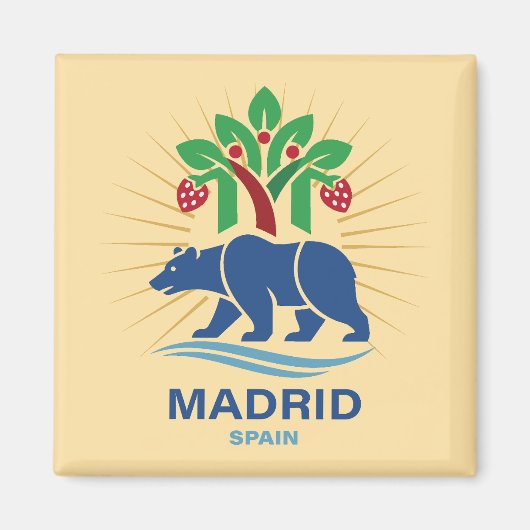 Madrid Spain Europe マグネット (正面)