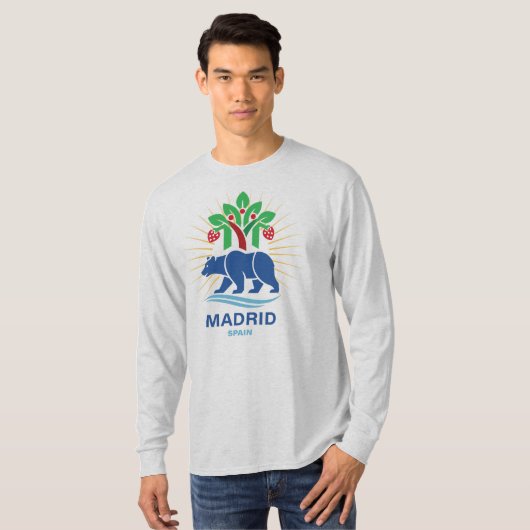 Madrid Spain Europe Tシャツ (正面フル)