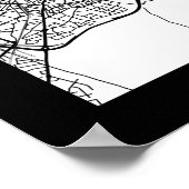Madrid Spain Map ポスター (角)