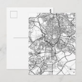 Madrid Spain Map ポストカード (正面/裏面)