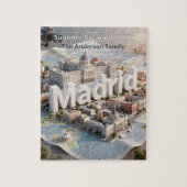 Madrid Spain Royal Palace Cityscape Family Holiday ジグソーパズル (縦)
