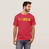 Madrid Spanish city typography logo design. Tシャツ (正面フル)