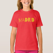 Madrid Spanish city typography logo design. Tシャツ (正面)