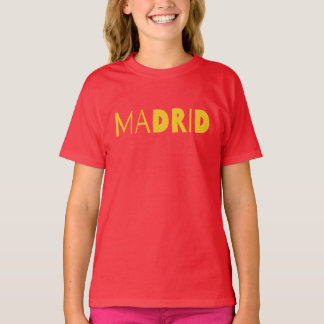 Madrid Spanish city typography logo design. Tシャツ