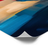 Madrid Teddy Sunset Plaza Skyline Print ポスター (角)