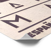 Madrid Wall Art Almudena Cathedral Silhouette ポスター (角)