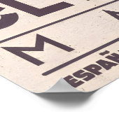 Madrid Wall Art Print Parque de El Retiro ポスター (角)