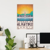 Madrid Wall Art Print Parque de El Retiro ポスター (ホームオフィス)