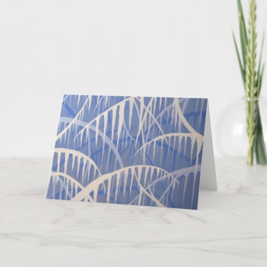 Madsahara著つららのメッセージカードの絵画 シーズンカード (正面)