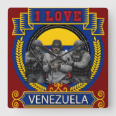 Maduro Captured Live in Hilarious USA Sting スクエア壁時計 (正面)