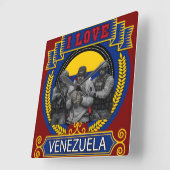 Maduro Captured Live in Hilarious USA Sting スクエア壁時計 (傾斜)