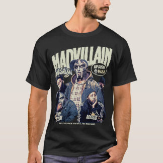 Madvillain インスパイアード MF DOOM × Madlib ヴィンテージTシャツ Tシャツ
