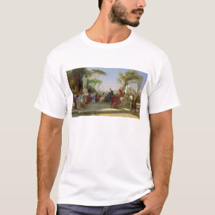Maecenas 1863年に彼の風刺を読むHoratius Tシャツ