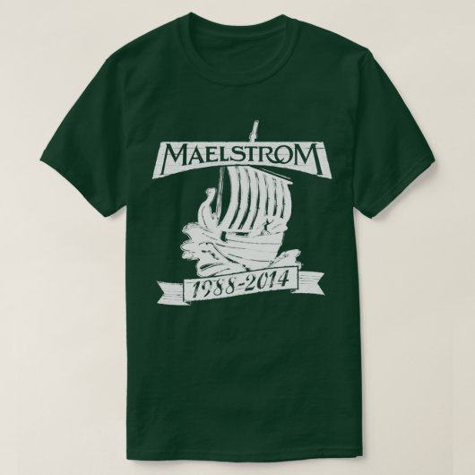 Maelstrom WHITE Tシャツ (デザイン正面)