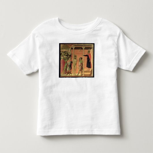 Maestaの祭壇の背後の飾りからの鞭打ち、 トドラーTシャツ (正面)