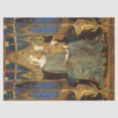 MAESTA,ヴァージンと子供,青金ゴールド黄色のクリスマス 薄葉紙 (正面)