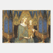 MAESTA,ヴァージンと子,ブルーサファイア ラッピングペーパーシート (正面3)