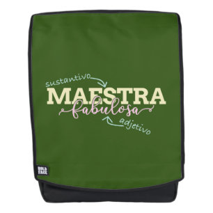 Maestra Fabulosaのスペインのな先生文法 バックパック
