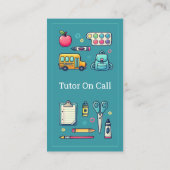 maestro profesor particular tutor a domicilio azul 名刺 (裏面)