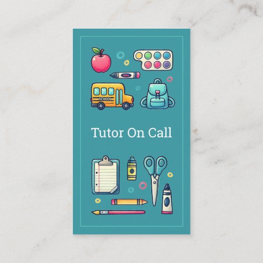 maestro profesor particular tutor a domicilio azul 名刺 (裏面)