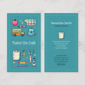 maestro profesor particular tutor a domicilio azul 名刺