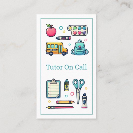 maestro profesor particular tutor domicilio blanco 名刺 (裏面)